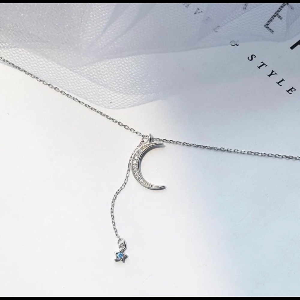 Moon & Star Necklace - Picture 2 of 2